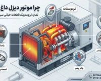 چرا موتور دیزل داغ میکند؟ معرفی ۵ قطعه حیاتی + راه حل فوری